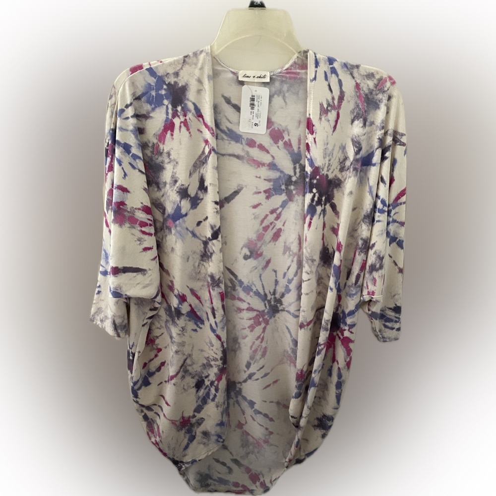 Women's Tie-Dye Open Front Cardigan